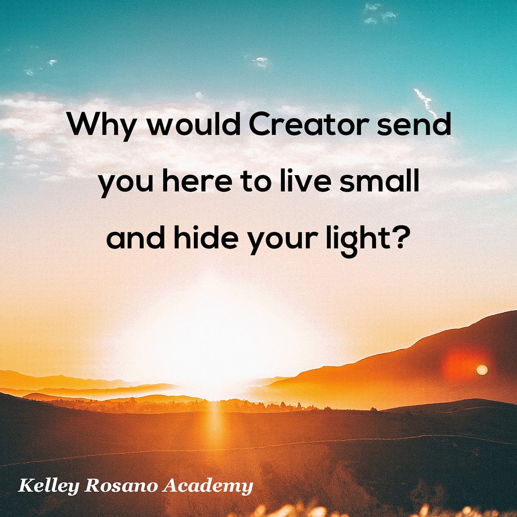 Sunrise landscape with inspirational quote
