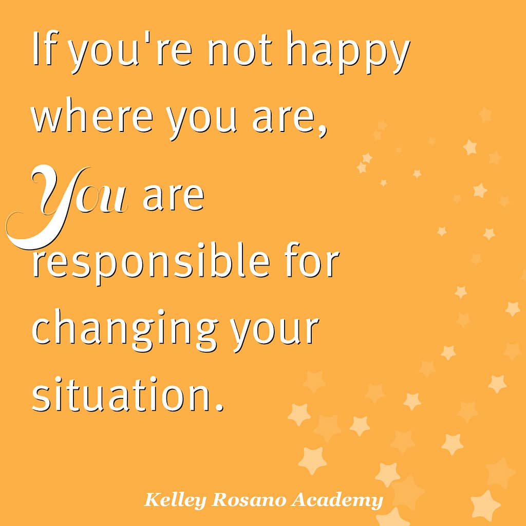 Orange motivational quote: change your situation