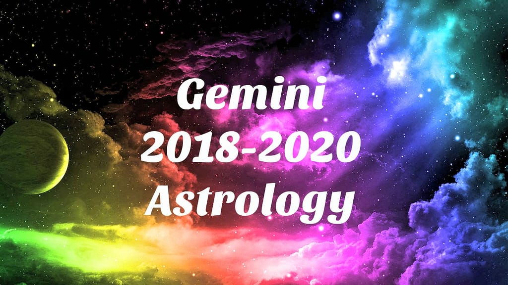 Gemini 2018-2020 astrology colorful cosmic background