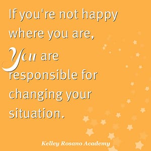Orange motivational quote: change your situation